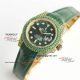 swiss replica rolex submarienr iced out 3135 green alligator strap watch (8)_th.jpg